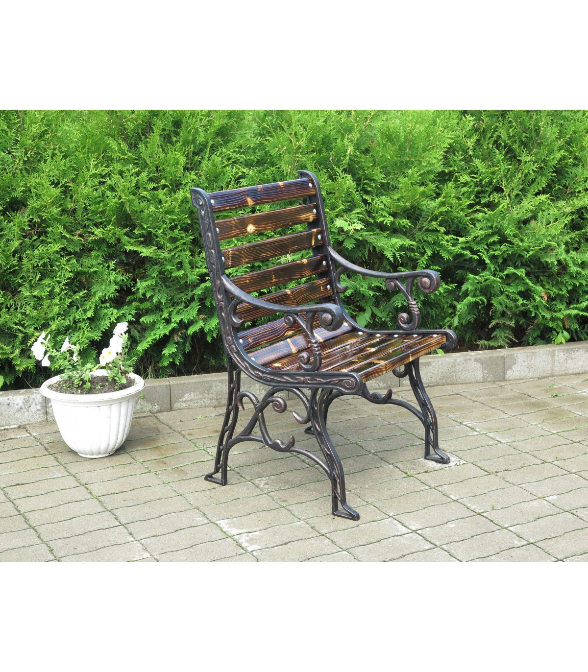 Садовое кресло, садовый стул, сталь, 51х41х107 см, 4 шт