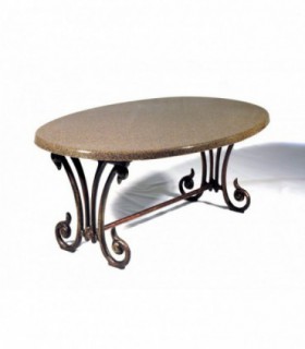 Стол Лира с каменной столешницей